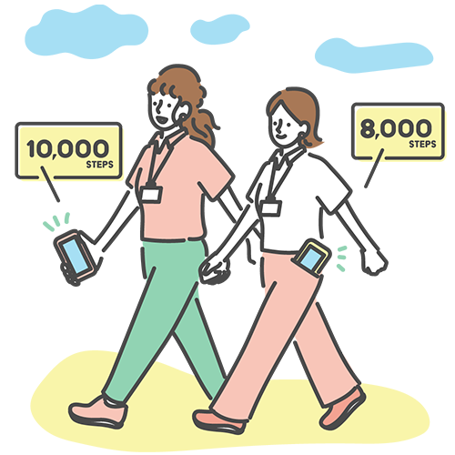 エントリーは簡単3ステップ!「毎日アプリで計測!」